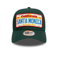 New Era Cap Dunkelgrüne New Era Santa Monica License Plate 9FORTY A-Frame Cap - Soulsideshop
