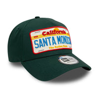 New Era Cap Dunkelgrüne New Era Santa Monica License Plate 9FORTY A-Frame Cap - Soulsideshop