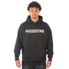 Hoodstar Oversize Hoodie Print Logo Black