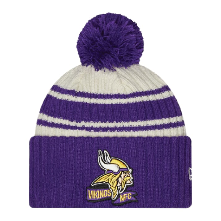 New Era NFL22 Minnesota Vikings Beanie White/Purple