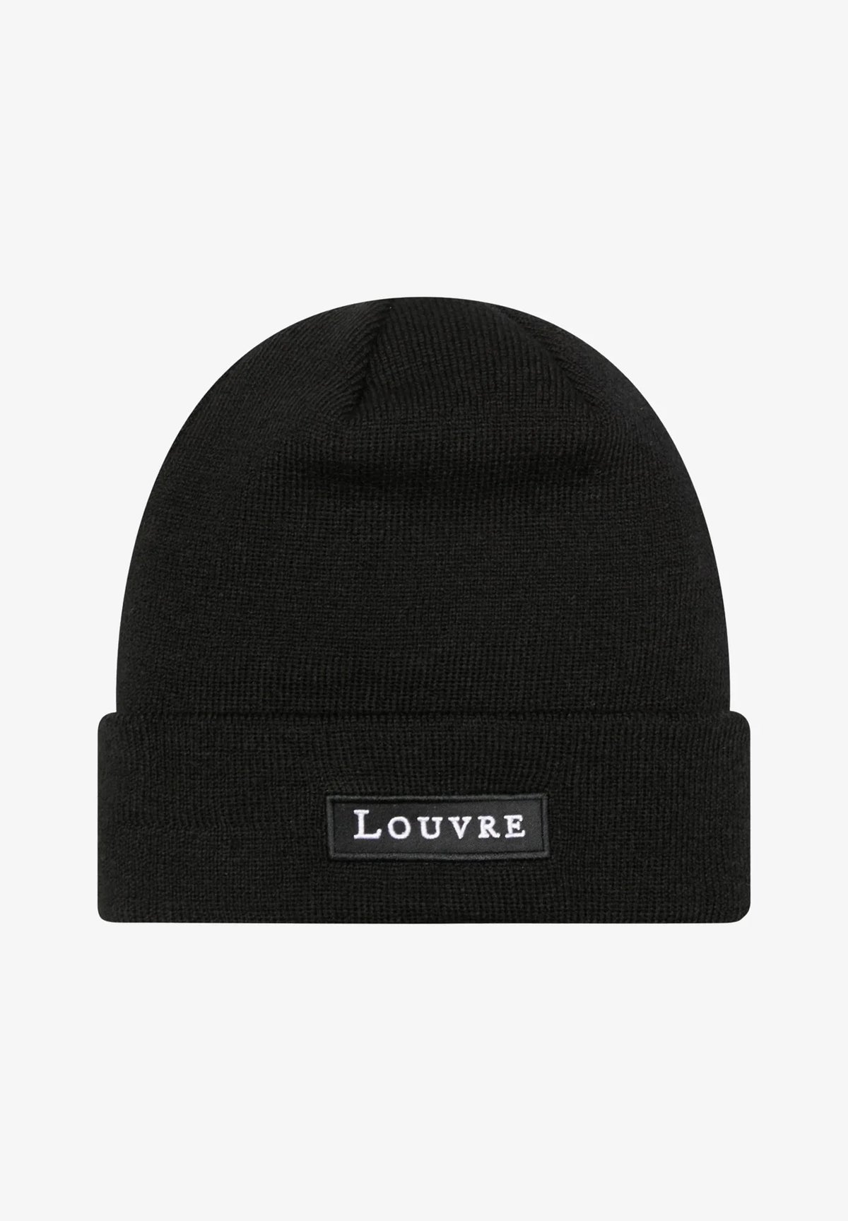 New Era Le Louvre Logo Cuff Knit Beanie Black