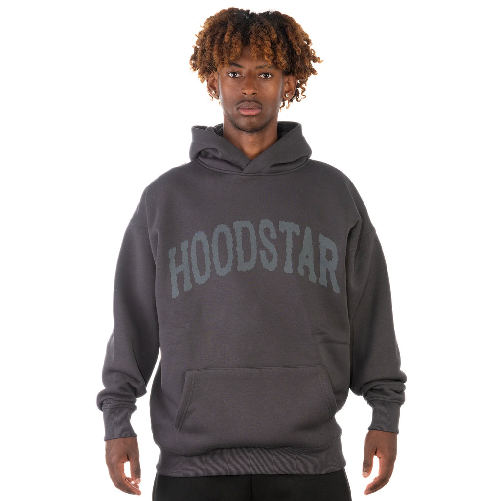 Hoodstar Oversize Big Logo Hoodie Anthrazit