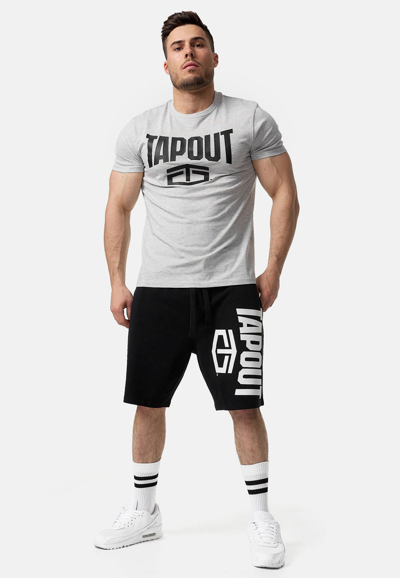 Tap Out Active Basic T-Shirt Marl Grey Black