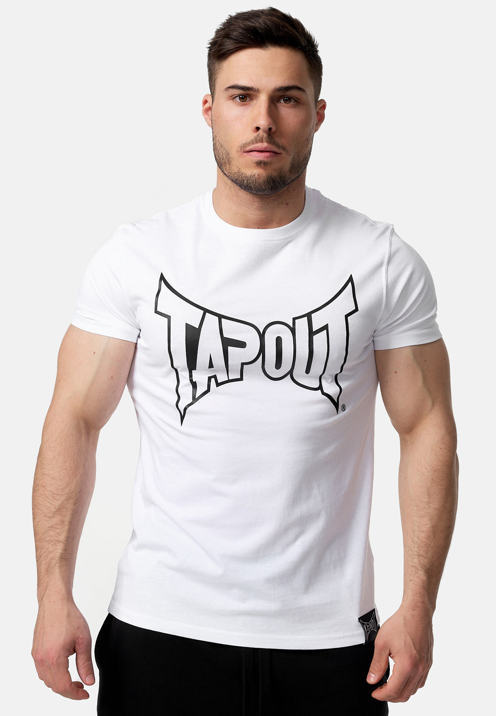 Tap Out Lifestyle Basic T-Shirt White Black