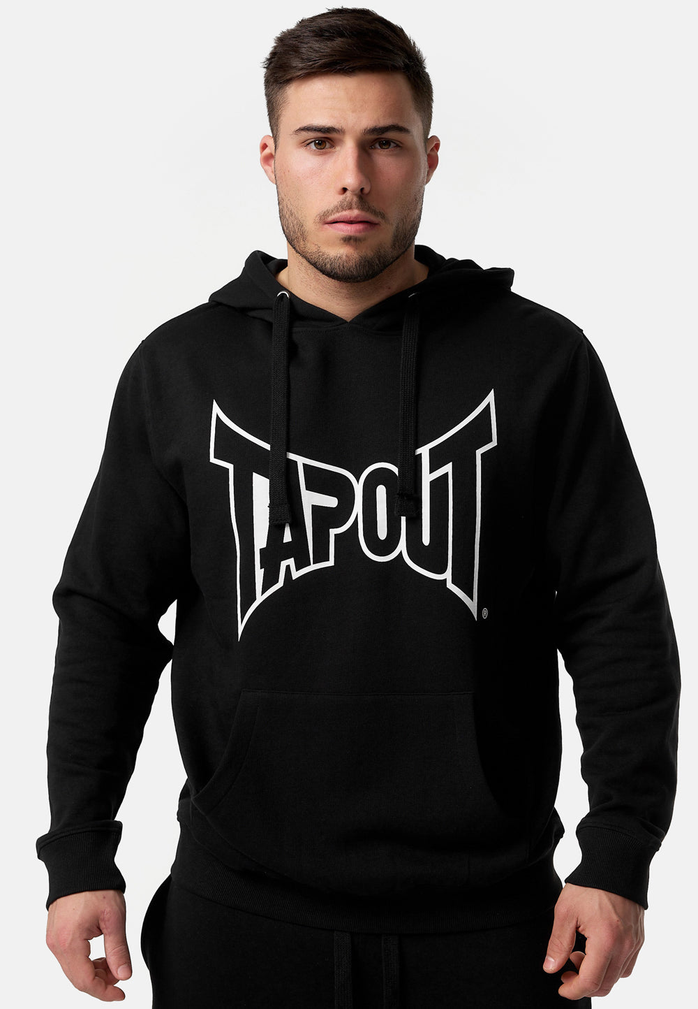 Tap Out Lifestyle Basic Hoodie Black White