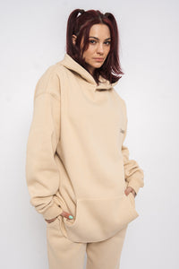 Chamakam Organic Oversized Premium Hoodie Cream