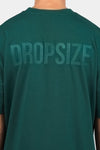 Dropsize Heavy Oversize HD Print T-Shirt Green