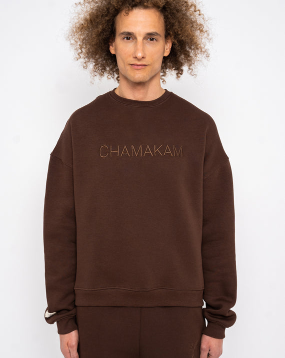 Chamakam Organic Heavy Sweatshirt Braun