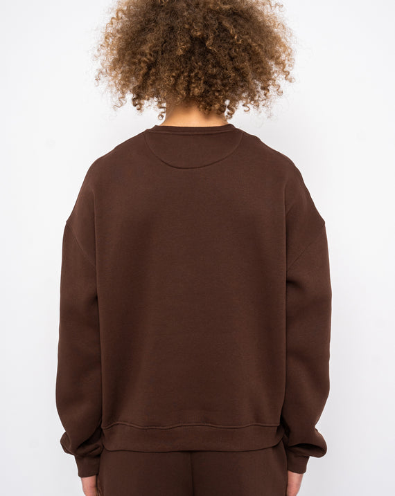 Chamakam Organic Heavy Sweatshirt Braun