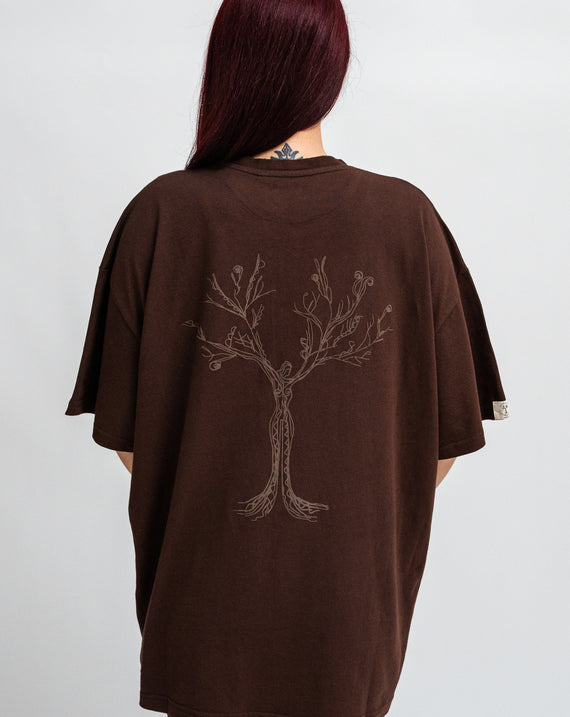 Chamakam Oversize T-Shirt Emperdador Brown