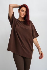 Chamakam Organic Oversize T-Shirt Emperdador Brown