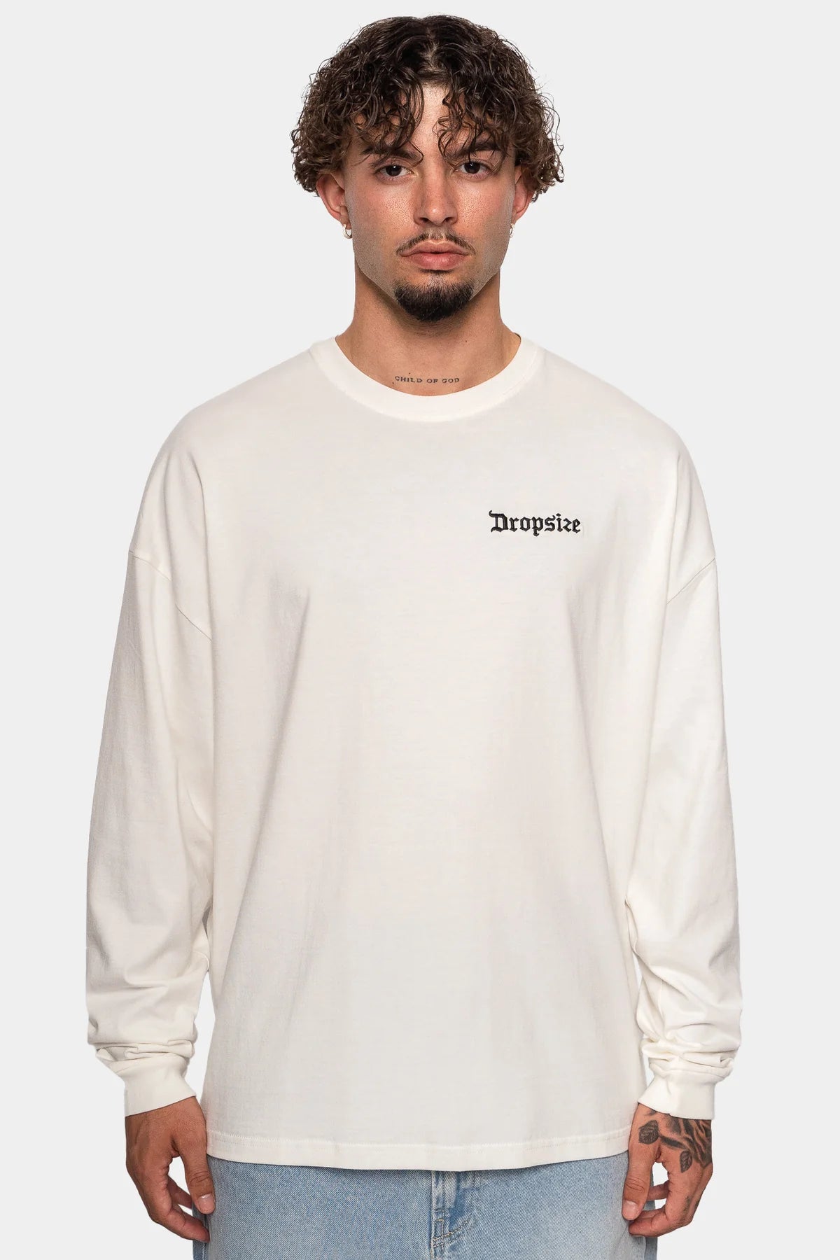 Dropsize Heavy Longsleeve Cream White