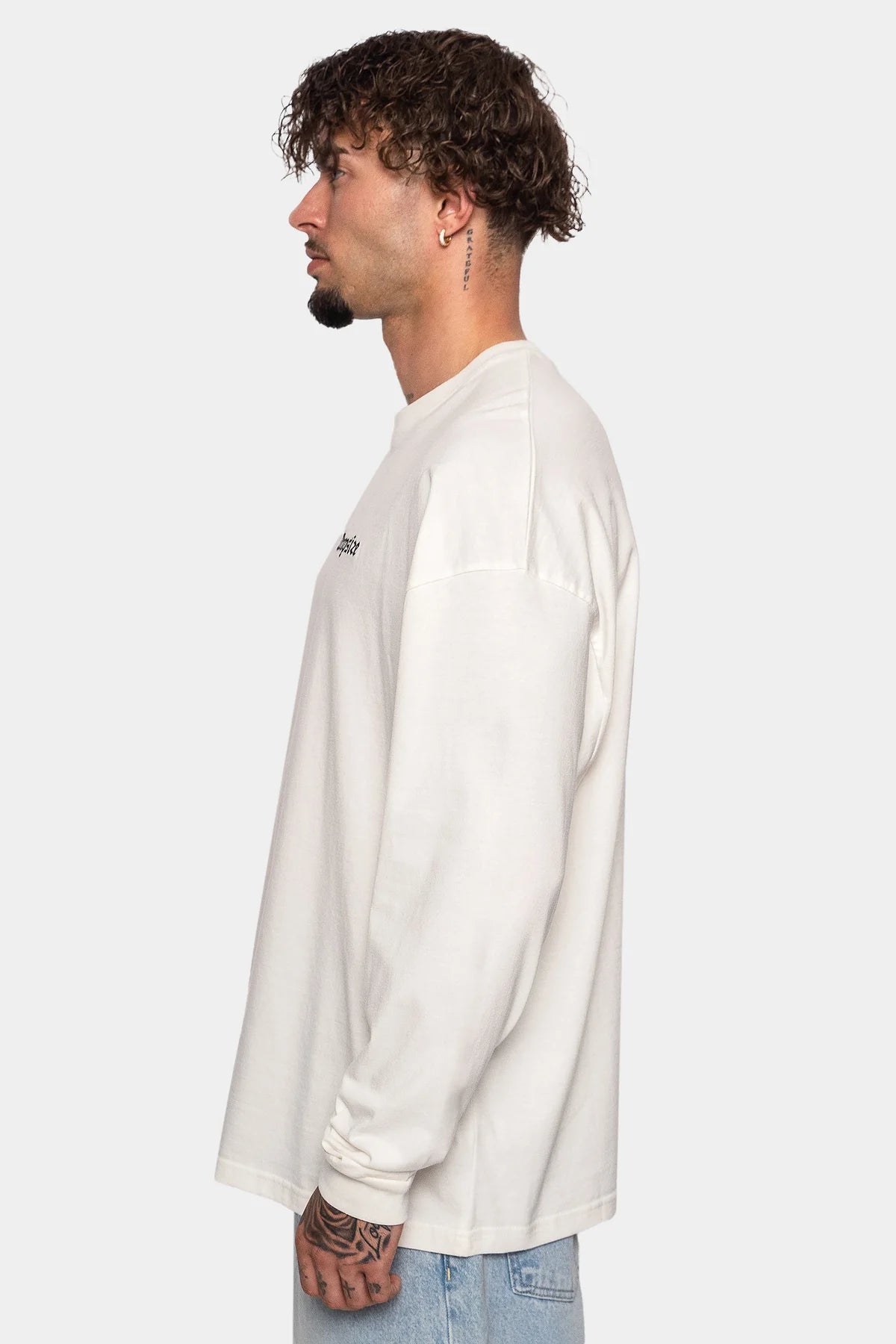 Dropsize Heavy Longsleeve Cream White