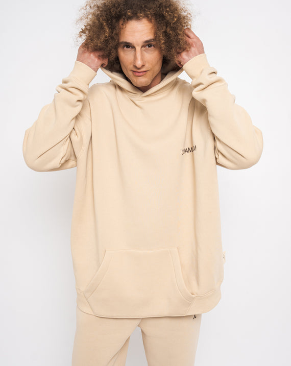 Chamakam Organic Super Oversized Heavy Hoodie Cream