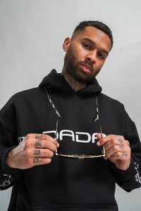 Dada Supreme Taping Hoodie Black