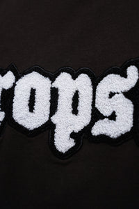 Dropsize Frottee Embo T-Shirt Black
