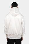 Dropsize Heavy Oversize Puffer Print Hoodie Washed White