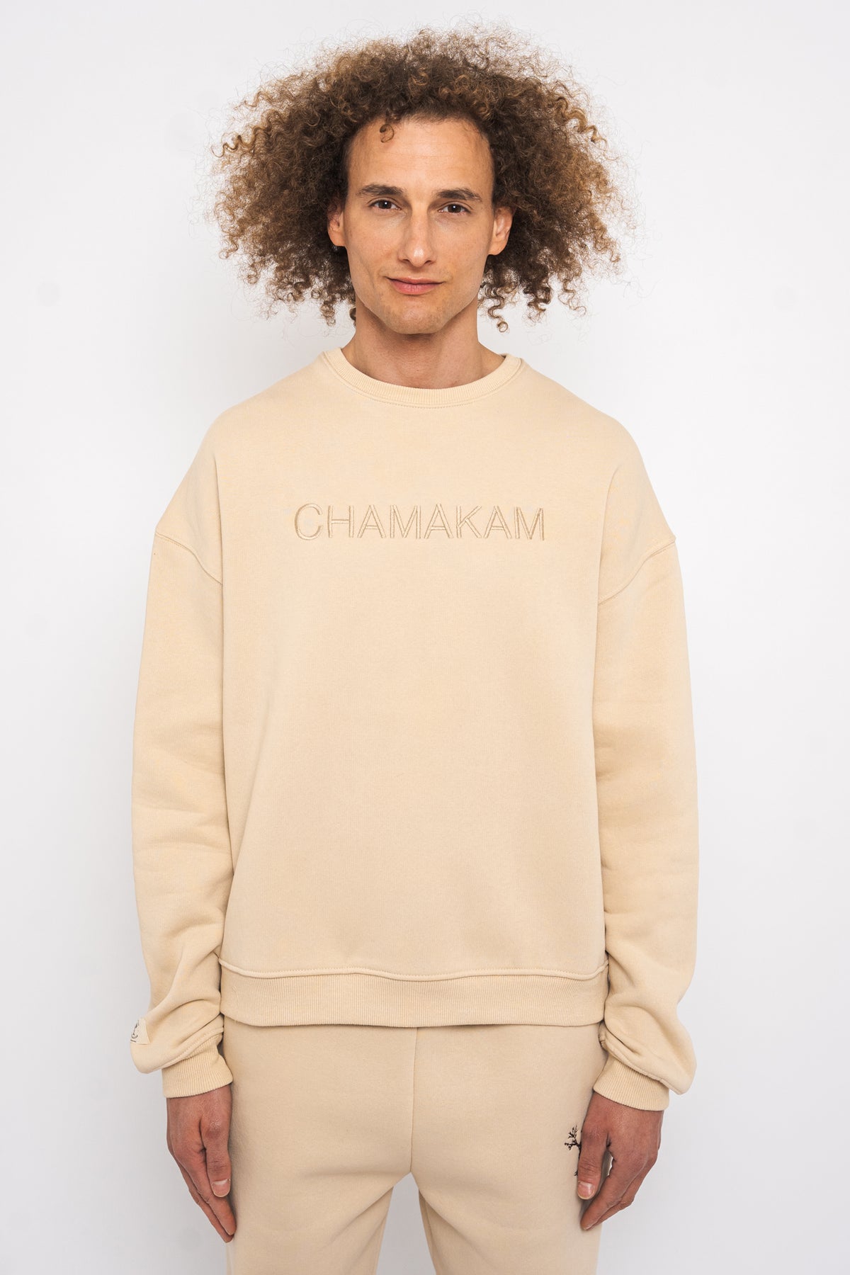 Chamakam Organic Heavy Sweatshirt Cream