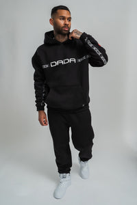 Dada Supreme Taping Hoodie Black