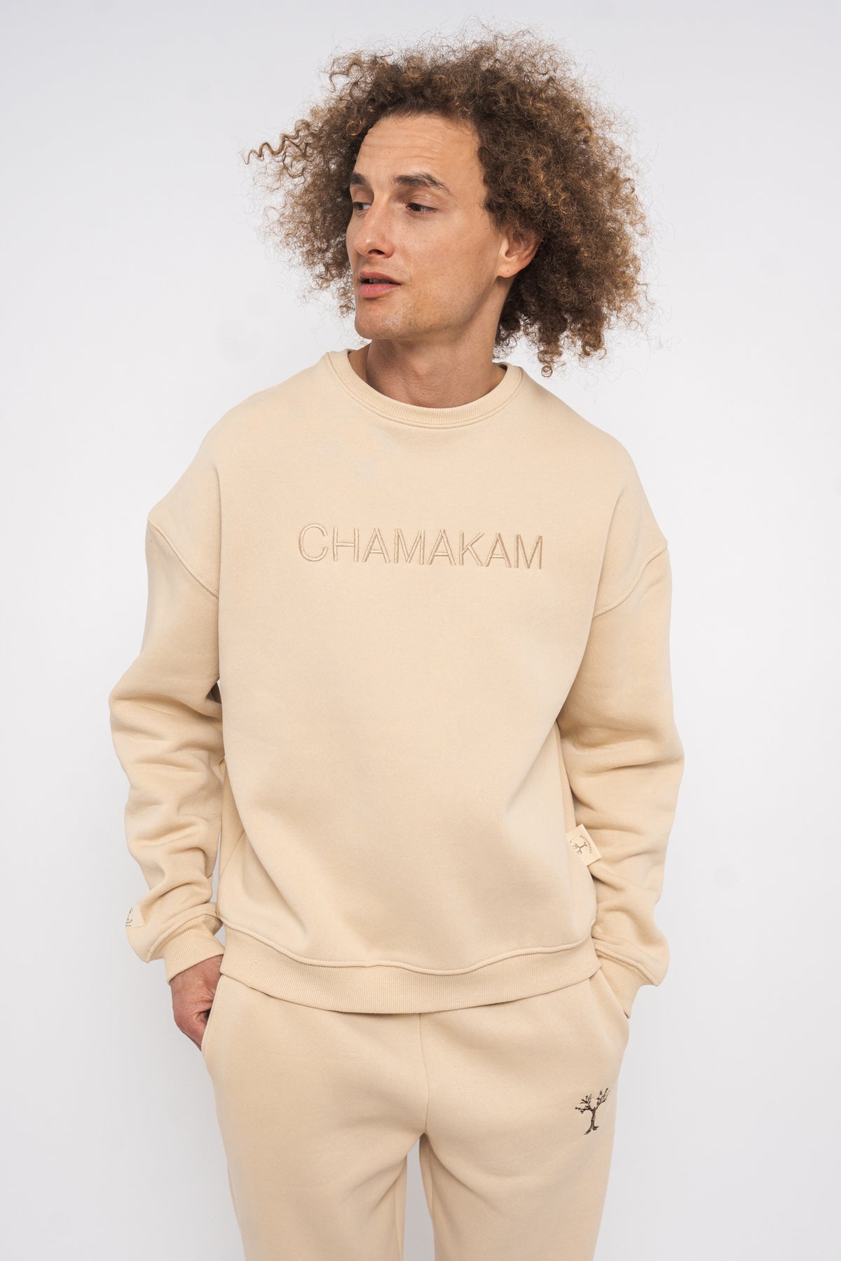 Chamakam Organic Heavy Sweatshirt Cream