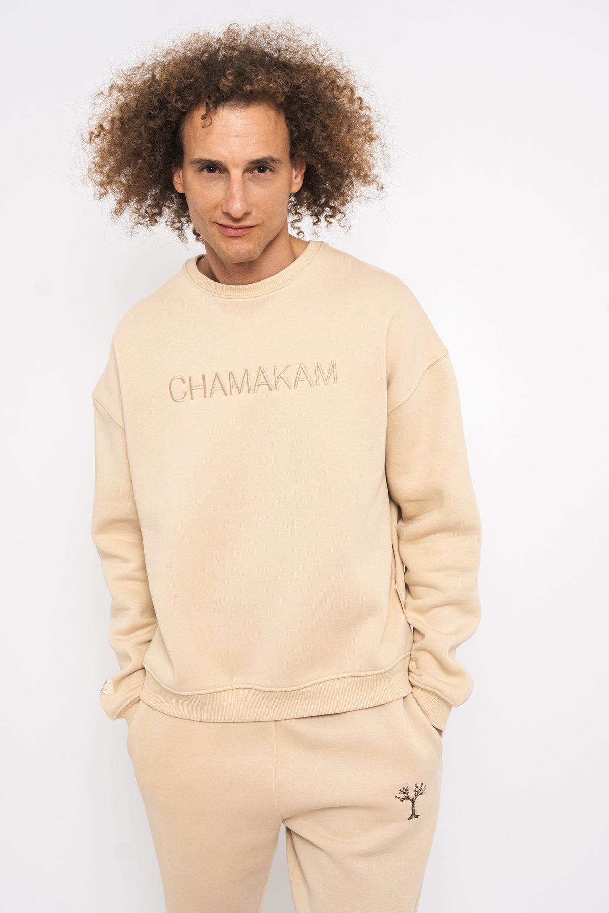 Chamakam Organic Heavy Sweatshirt Cream