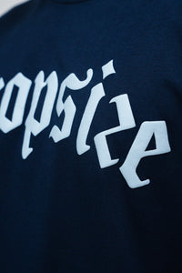 Dropsize Heavy  Oversize Front Logo T-Shirt Black Iris