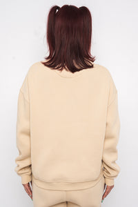 Chamakam Organic Heavy Sweatshirt Cream