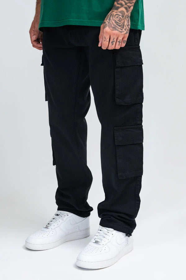 Dropsize Double Cargo Pant Black