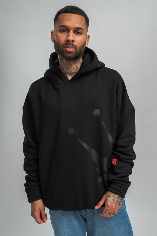 Dada Supreme Big Logo Heavy Hoodie Black Ton in Ton