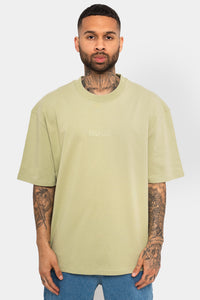 Dropsize Heavy HD Front Logo T-Shirt Pistachio