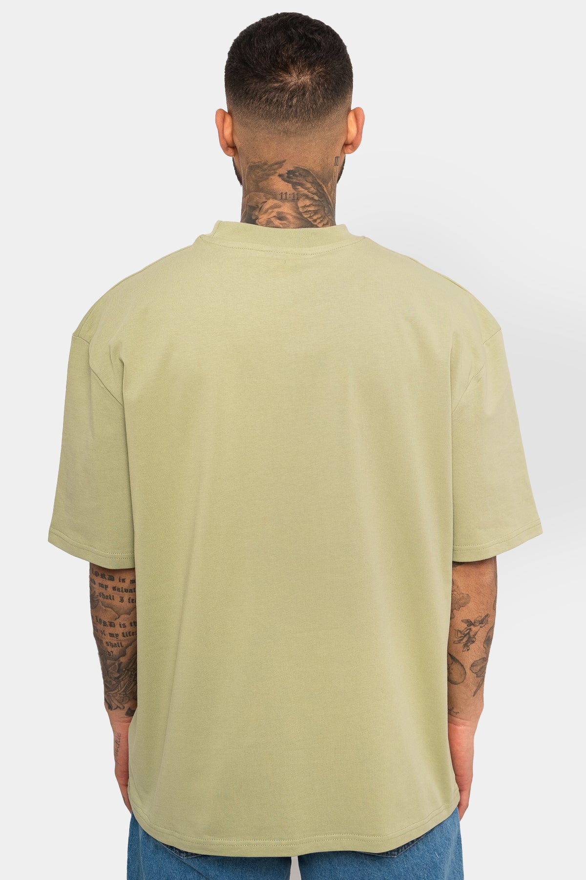 Dropsize Heavy HD Front Logo T-Shirt Pistachio