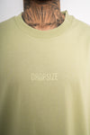 Dropsize Heavy HD Front Logo T-Shirt Pistachio