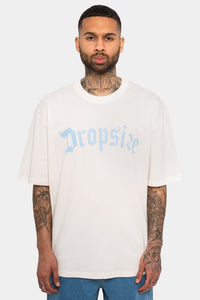 Dropsize Heavy Oversize Logo T-Shirt Coconut Cream