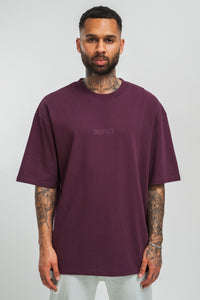 Dropsize Heavy HD Front Logo T-Shirt Grape