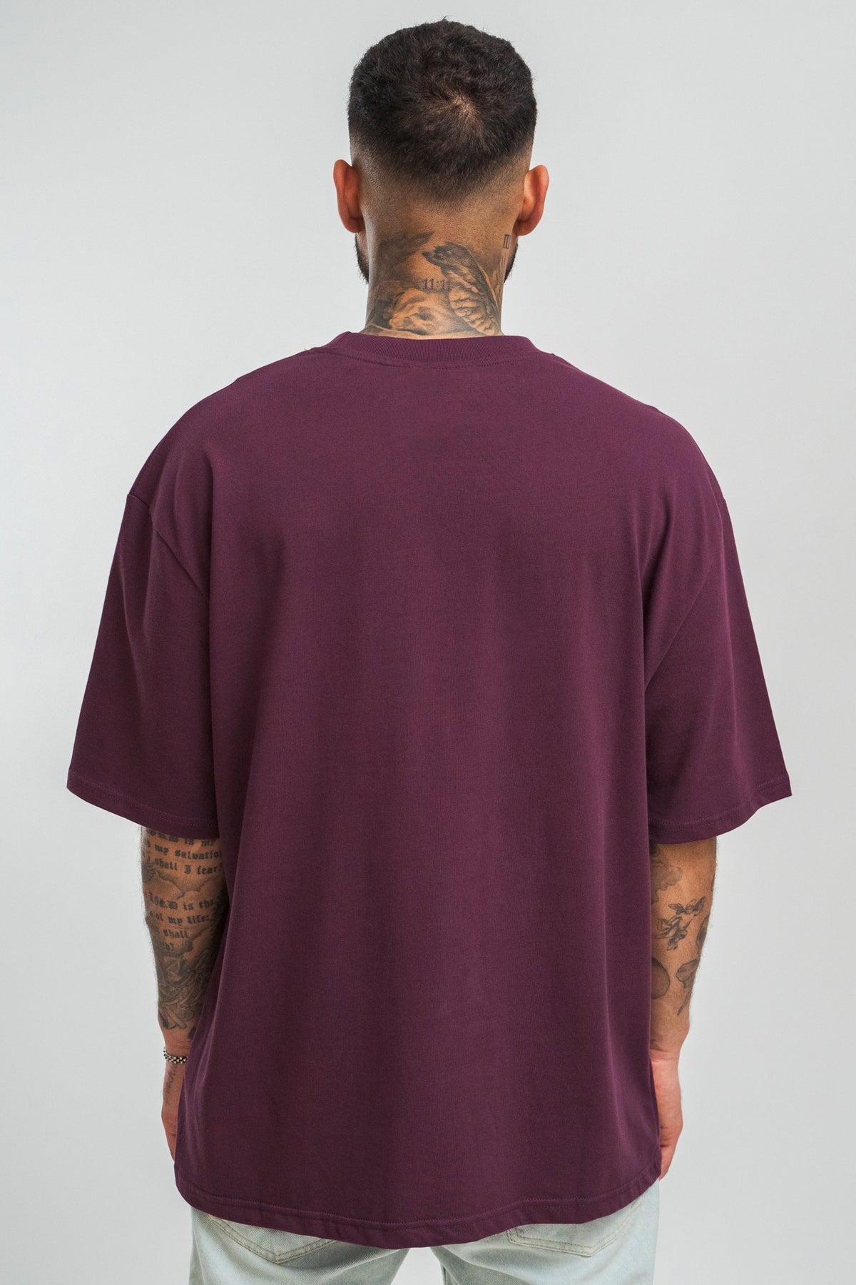 Dropsize Heavy HD Front Logo T-Shirt Grape