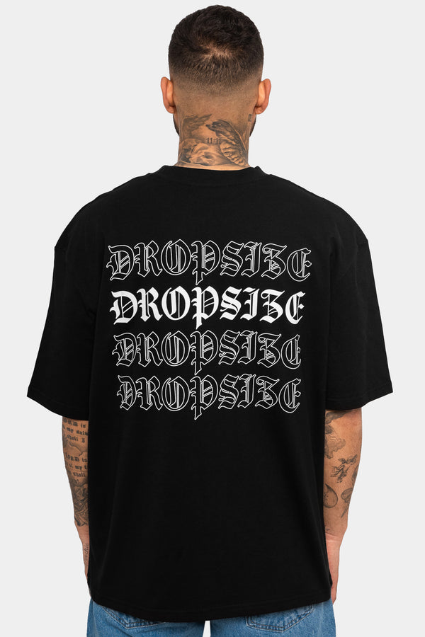 Dropsize Heavy Quattro T-Shirt Black