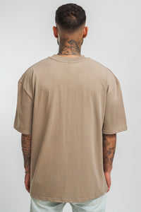 Dropsize Heavy HD Front Logo T-Shirt Weathered Teak