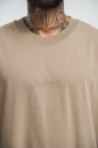 Dropsize Heavy HD Front Logo T-Shirt Weathered Teak