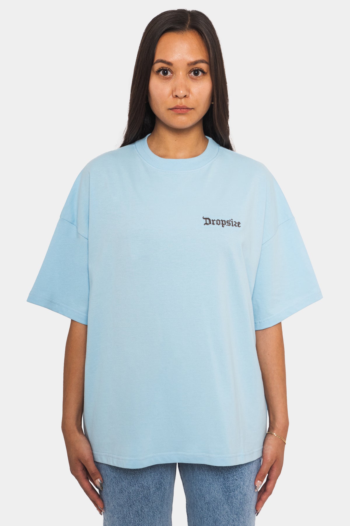 Dropsize Broken Heart T-Shirt Baby Blue