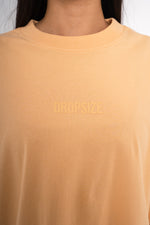 Dropsize Heavy Middle HD Print T-Shirt Washed Peach