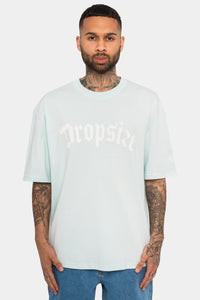 Dropsize Heavy Oversize Logo T-Shirt Salt Air