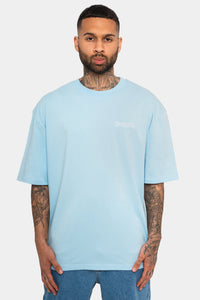 Dropsize Heavy Crew T-Shirt Baby Blue