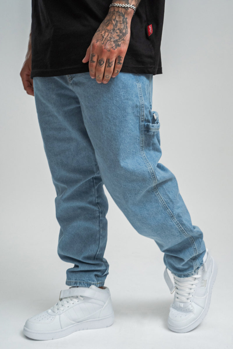 2Y Basic Relaxed Pocket Denim Jeans Blue