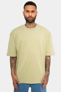 Dropsize Heavy Oversize HD Print T-Shirt Pistachio