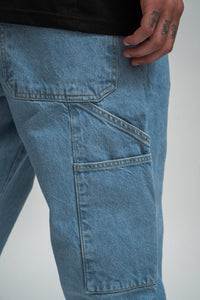 2Y Basic Relaxed Pocket Denim Jeans Blue