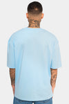 Dropsize Heavy Oversize Logo T-Shirt Baby Blue
