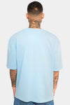 Dropsize Heavy Oversize Embo T-Shirt Baby Blue