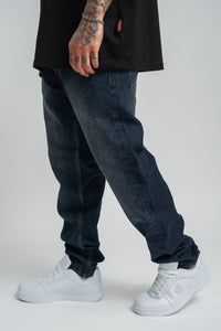 2Y Basic Relaxed Fit Denim Jeans Dark Blue