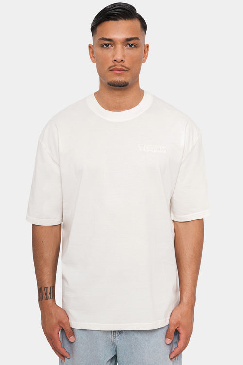 Dropsize Heavy Oversize Quarto Buster T-Shirt Creme White