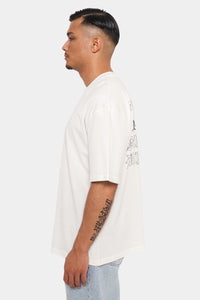 Dropsize Heavy Oversize Quarto Buster T-Shirt Creme White